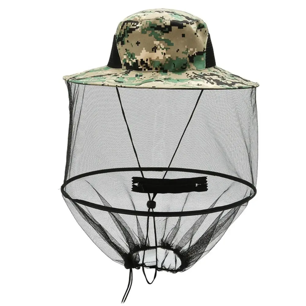 Sombrero de pesca plegable anti mosquito con protección solar - imagen 5