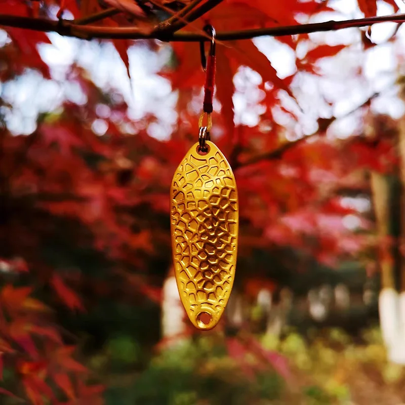 LUCCIRIVER CIJUN-cuchara de Metal para pesca, lentejuelas de latón, 2,5-15g, microflujos, señuelo de pesca, anzuelo mejorado, cucharas artificiales - imagen 3