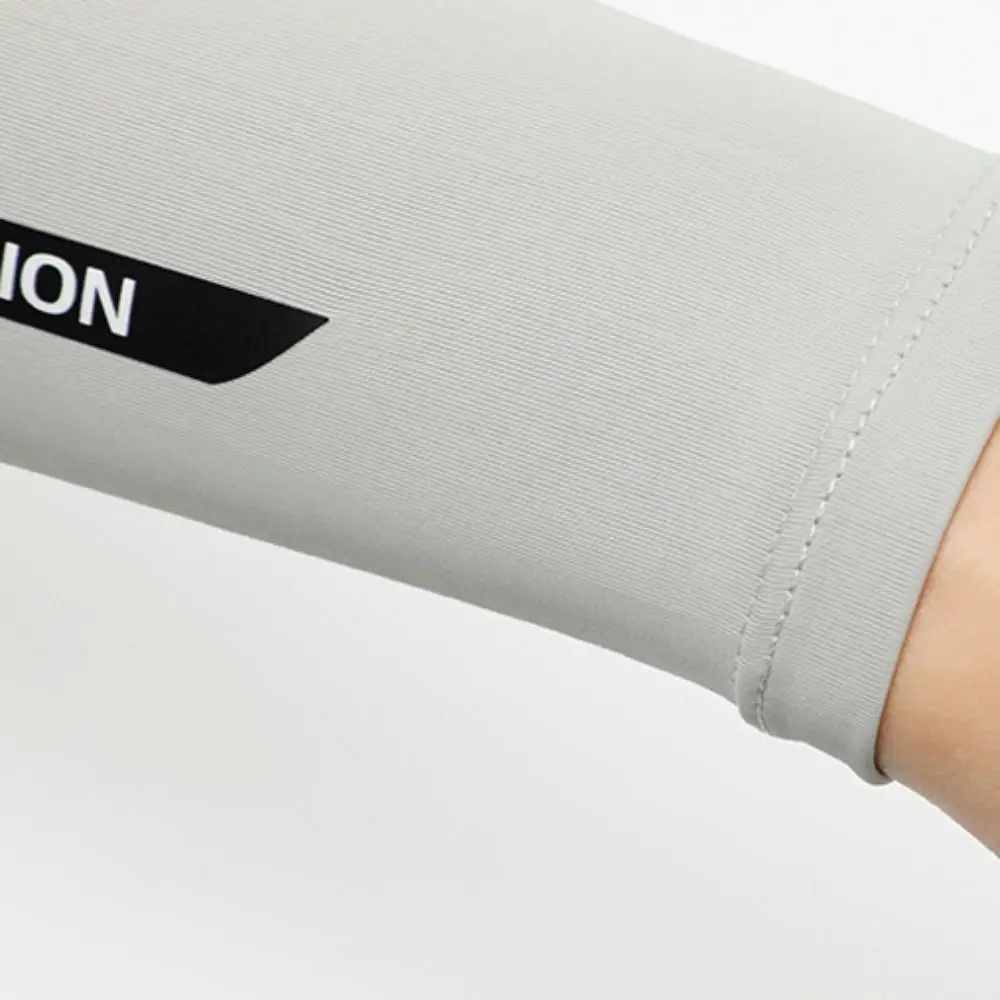 Manga de brazo elástica y transpirable, manga fina de tela de hielo de secado rápido, protección UV, equipo de Fitness para correr, 1 par - imagen 4