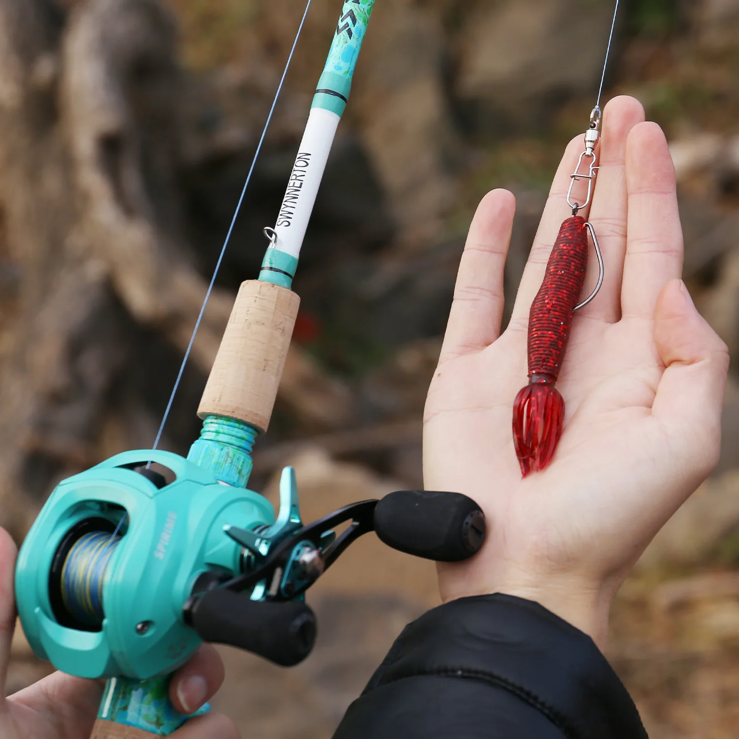 Sougayilang 5 uds cebo suave Jigging Wobblers silicona Artificial Swimbait 10g 95mm señuelo de Pesca suave lubina carpa aparejos de Pesca - imagen 2