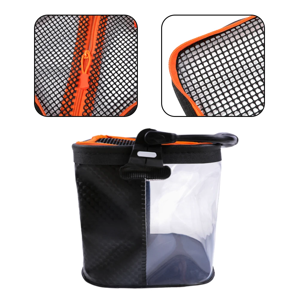 MIFINE-cubo de pesca plegable de gran capacidad, 12L, con mango ergonómico, portátil, impermeable, caja de pescado, accesorios de pesca - imagen 4
