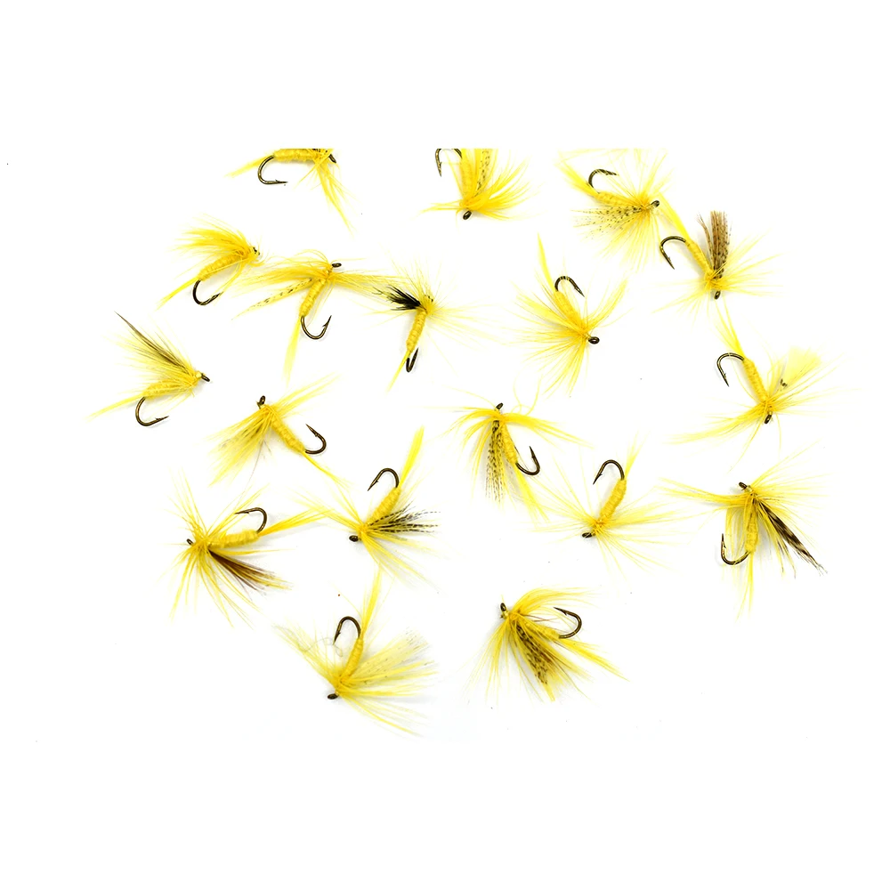 MNFT 10PCS 12 #   Señuelo de pesca con mosca estilo insecto MosquitoTrout moscas señuelos anzuelo pesca en seco - imagen 2
