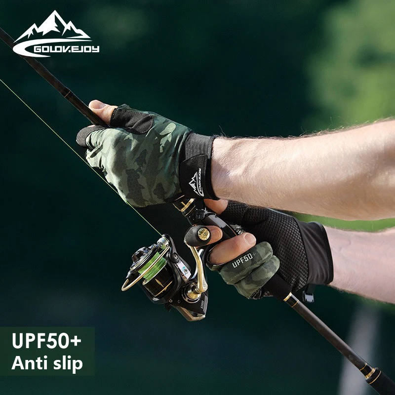 Guantes de pesca tres dedos con protección UV y antideslizante - imagen 2
