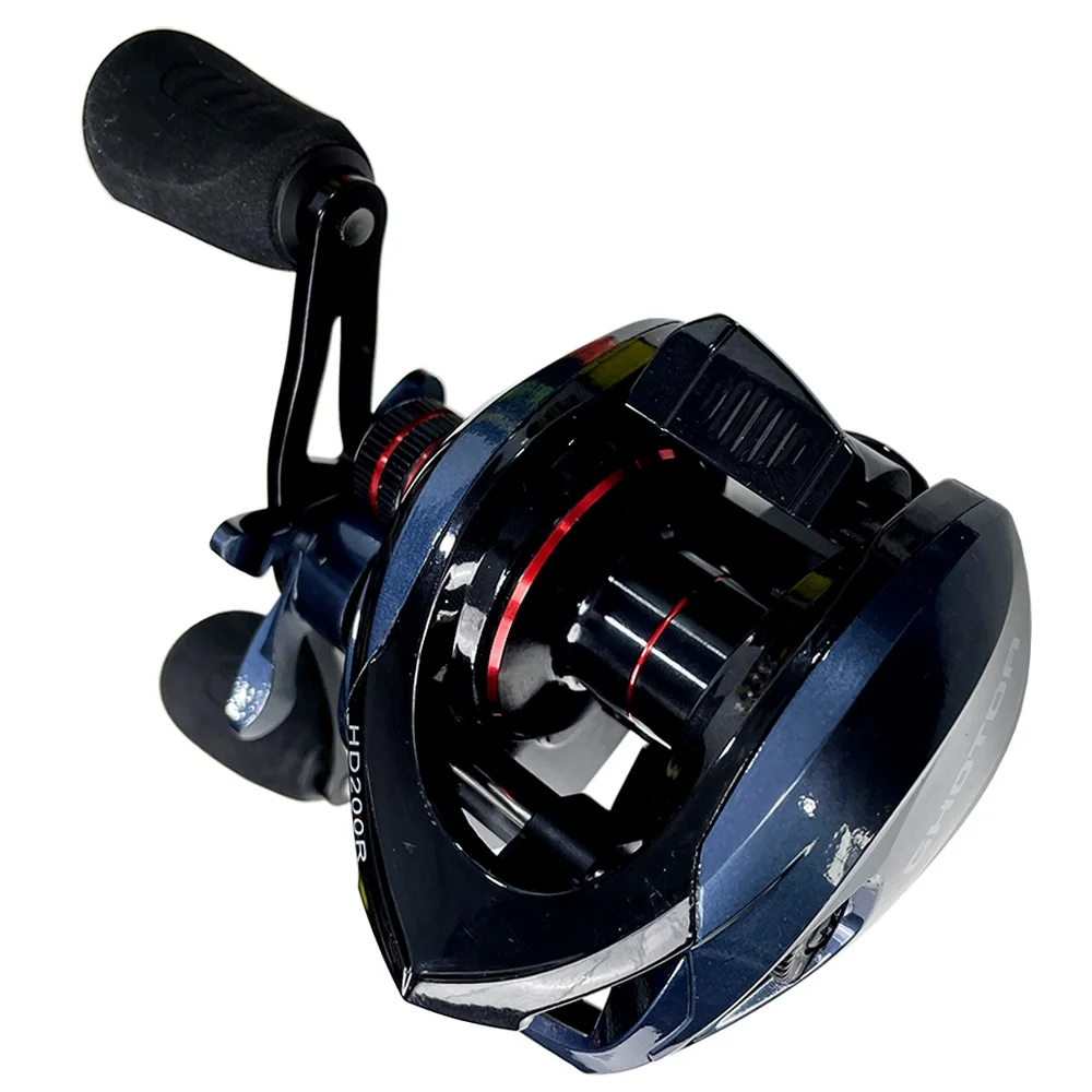 Carrete de pesca de lubina Batcasting con freno magnético, carrete de Metal ultraligero y arrastre máximo 8kg - imagen 4