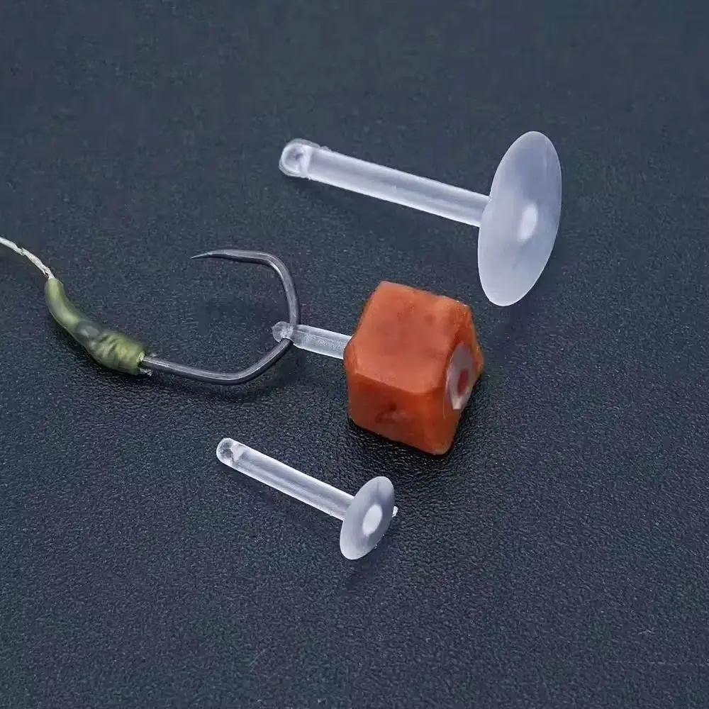 Paradas de cebo con gancho S L, accesorios de cebo en forma de T, almuerzo transparente, topes de cebo para carne, aparejos terminales de pesca, pesca de carpa - imagen 2