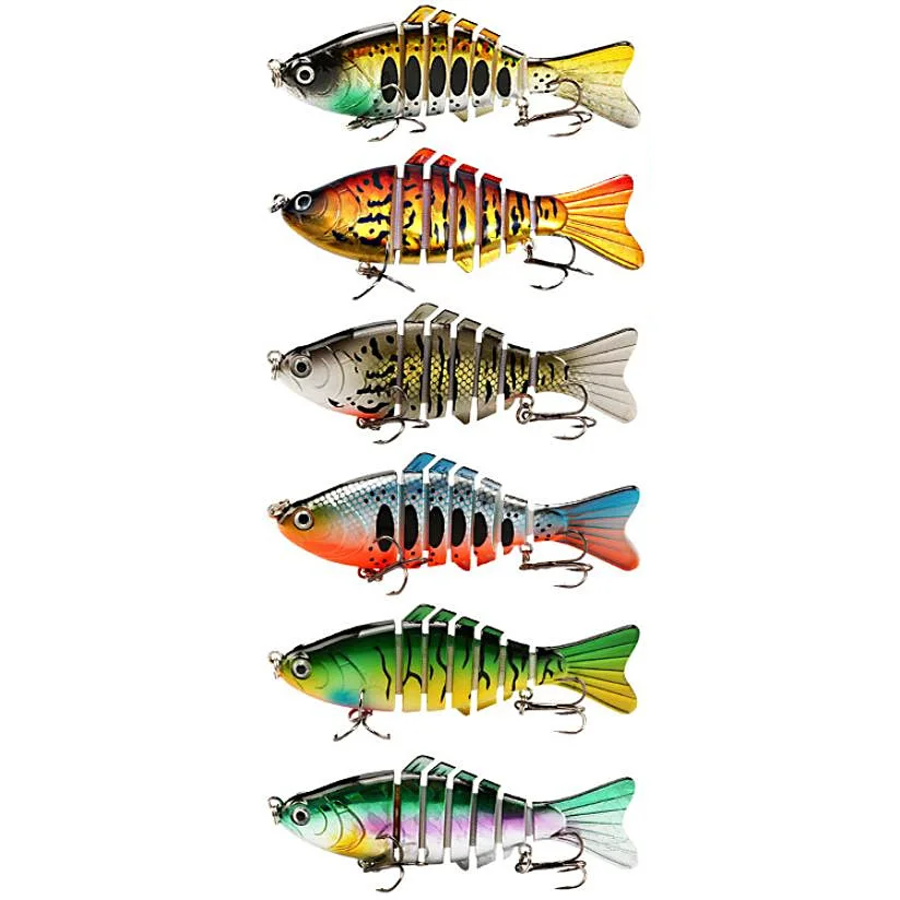 1 st 10 cm 15.5G Sinking Joint aas Wobblers Vissen Lokt Crankbait Swimbait 7 Segment Kunstmatige Gezamenlijke Aas Visgerei - imagen 5