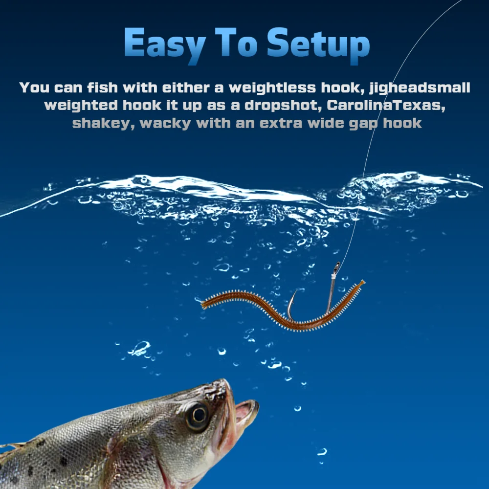 Gusanos de pesca Waterboy Softbait – Señuelo suave ideal para mar - imagen 3