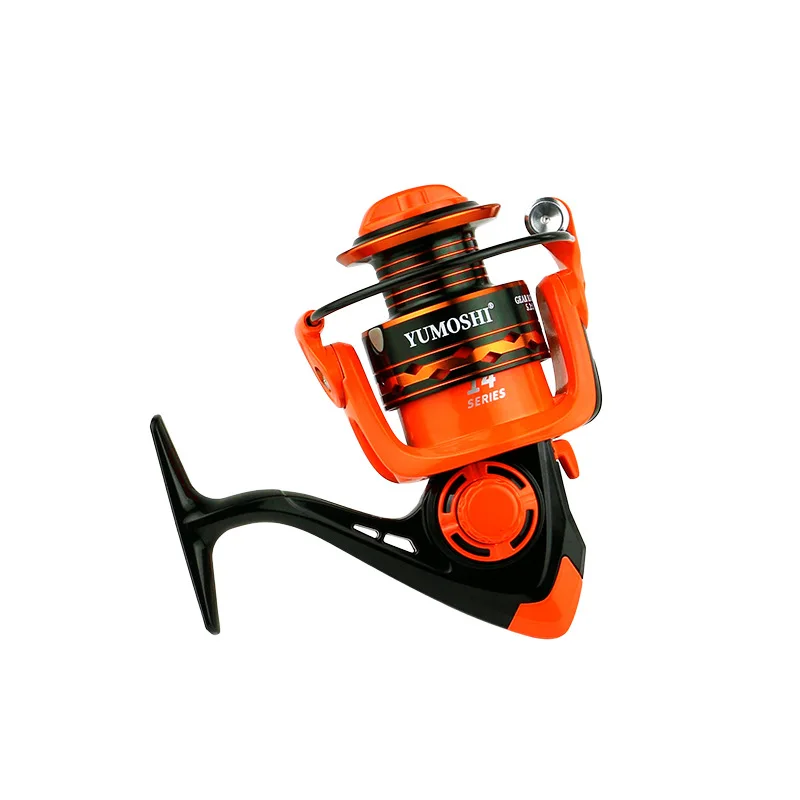 Carrete de Metal naranja, carrete giratorio, equipo de pesca de agua salada de fundición larga, cuerpo de aleación ligero, fundición de Surf de aguas profundas de alta visibilidad - imagen 4