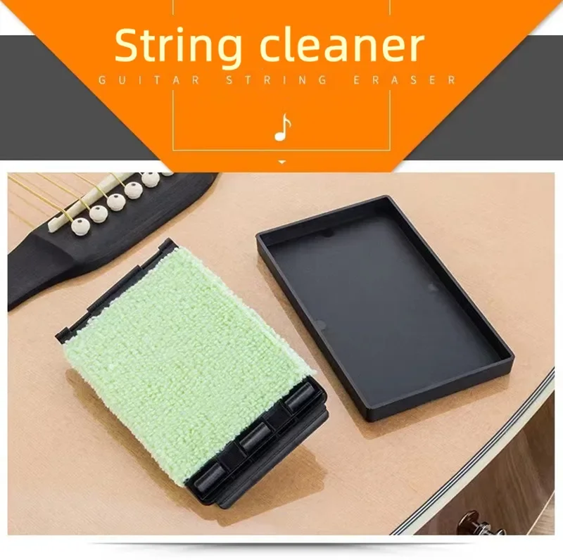 Limpiador de cuerdas de guitarra, herramienta de tela limpia para diapasón para mantenimiento y cuidado de violín, bajo, ukelele, guitarras eléctricas, eliminación de óxido - imagen 4