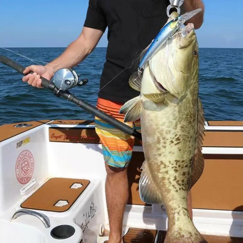 Señuelo de pececillo hundido, 18cm, 41g, 24cm, 100g, pesca Wahoo, buceo profundo, curricán, cebo Artificial, Hydro Magnum Wobbler, señuelo duro Mahi - imagen 3