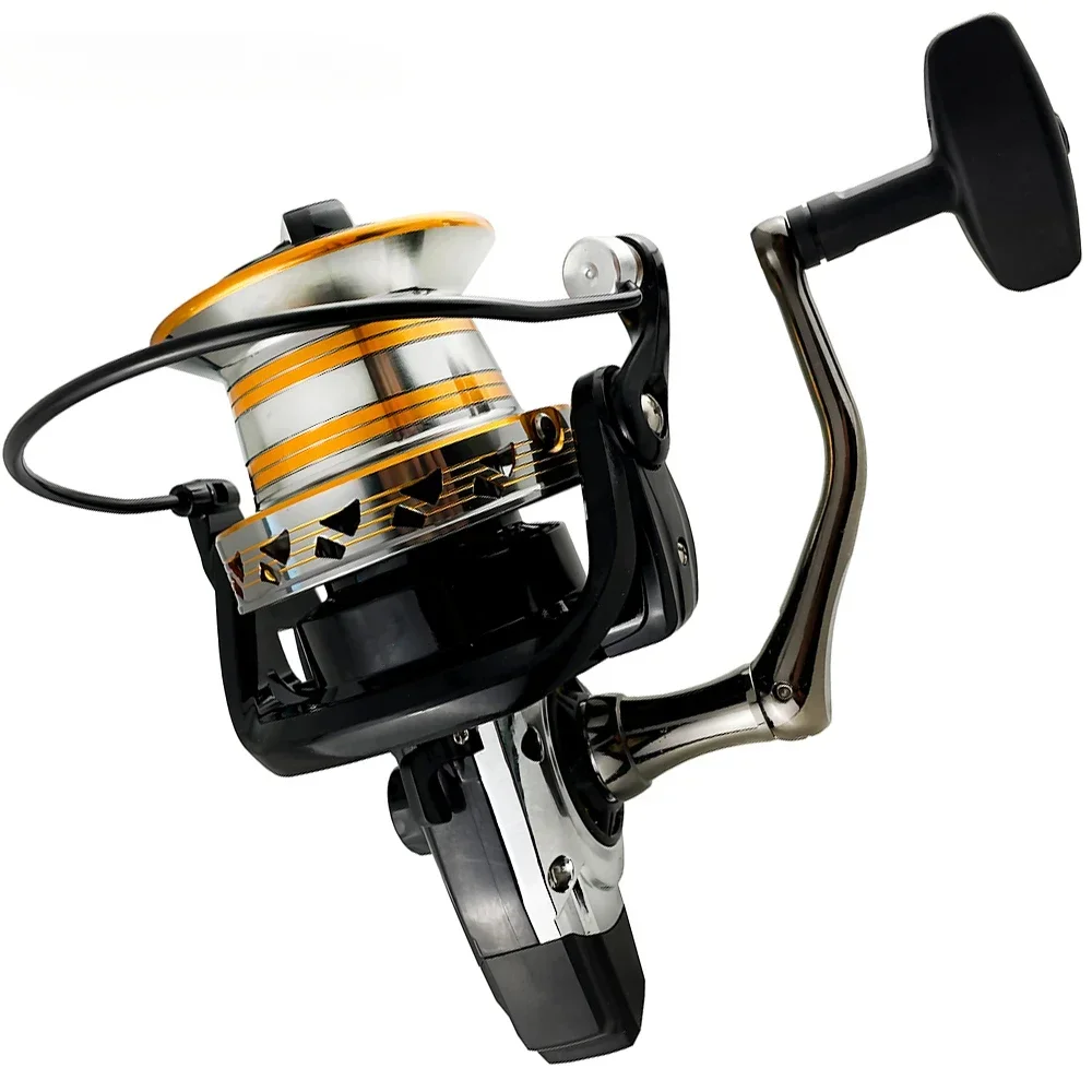 Carrete de pesca giratorio grande 9000 10000 12000 serie rueda fundida de distancia ultragrande arrastre máximo 30KG carrete potente pesca en agua salada - imagen 5