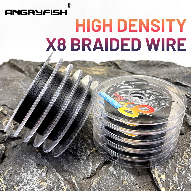 Angryfish 8-Strand Braided PE Fishing Line High Knot Strength Low Stretch Saltwater Freshwater Abrasion-Resistant Anti-Tangle - imagen 2