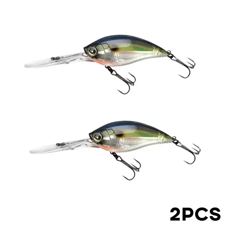 Señuelo duro Artificial para pececillos, cebo Crankbait de 70mm y 21g, anzuelos de pesca Wobbler, aparejos Crankbait, profundidad Swimbait 0,3-1,2 m, 1 unidad - imagen 4