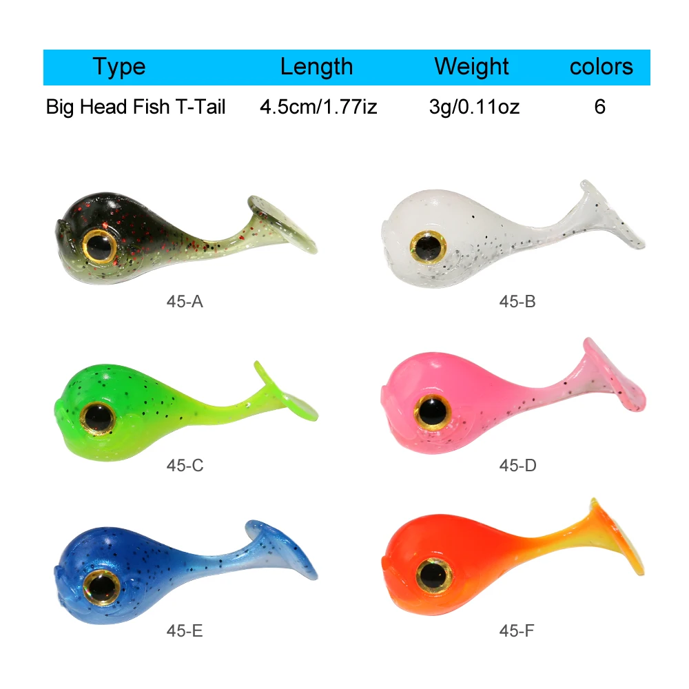 Juego de Señuelos de Pesca, cebo de gusano de silicona Artificial, trucha, Lucio, Crankbaits con anzuelos triples, Swimbait de mar, 17 piezas, 3g - imagen 4