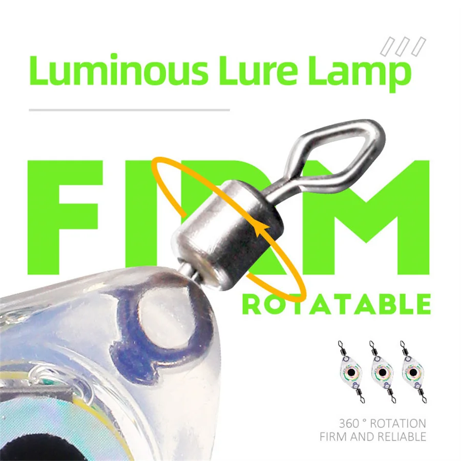 Paquete de 10 luces LED giratorias dobles para atraer peces disponibles en varios colores - imagen 2