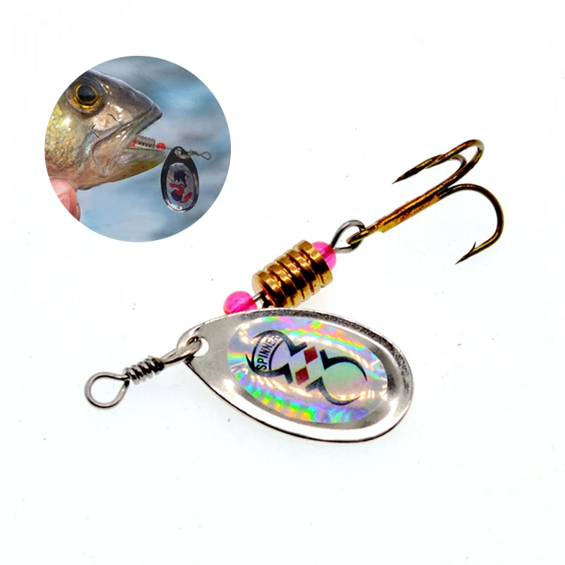 Cuchara spinner metálica lubina y lucio – Señuelo pesca agua dulce - imagen 4