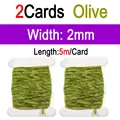 2pcs Olive 2mm
