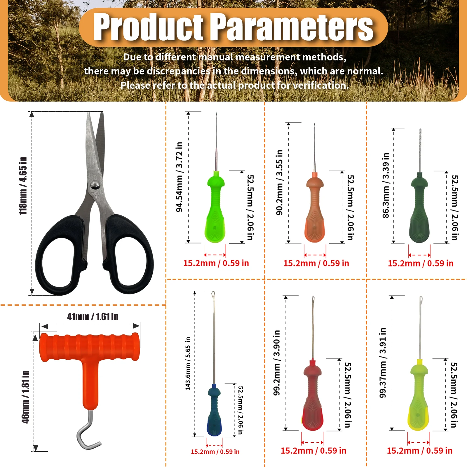 YOTO Agujas para boilies emergentes – Pasadores empalme carpa - imagen 2