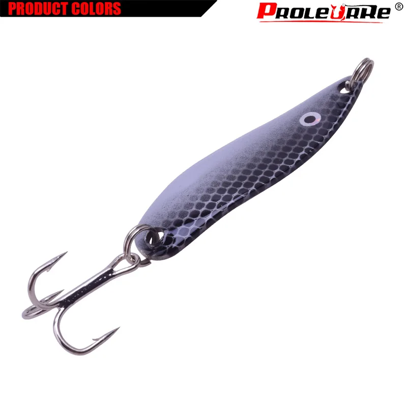 Juego de Señuelos de Pesca de lentejuelas de Metal, 4 piezas, 5cm, 6,8g, Spinner de vibración, Wobblers, cebo Artificial de pesca con aparejos de ganchos 6 # - imagen 5