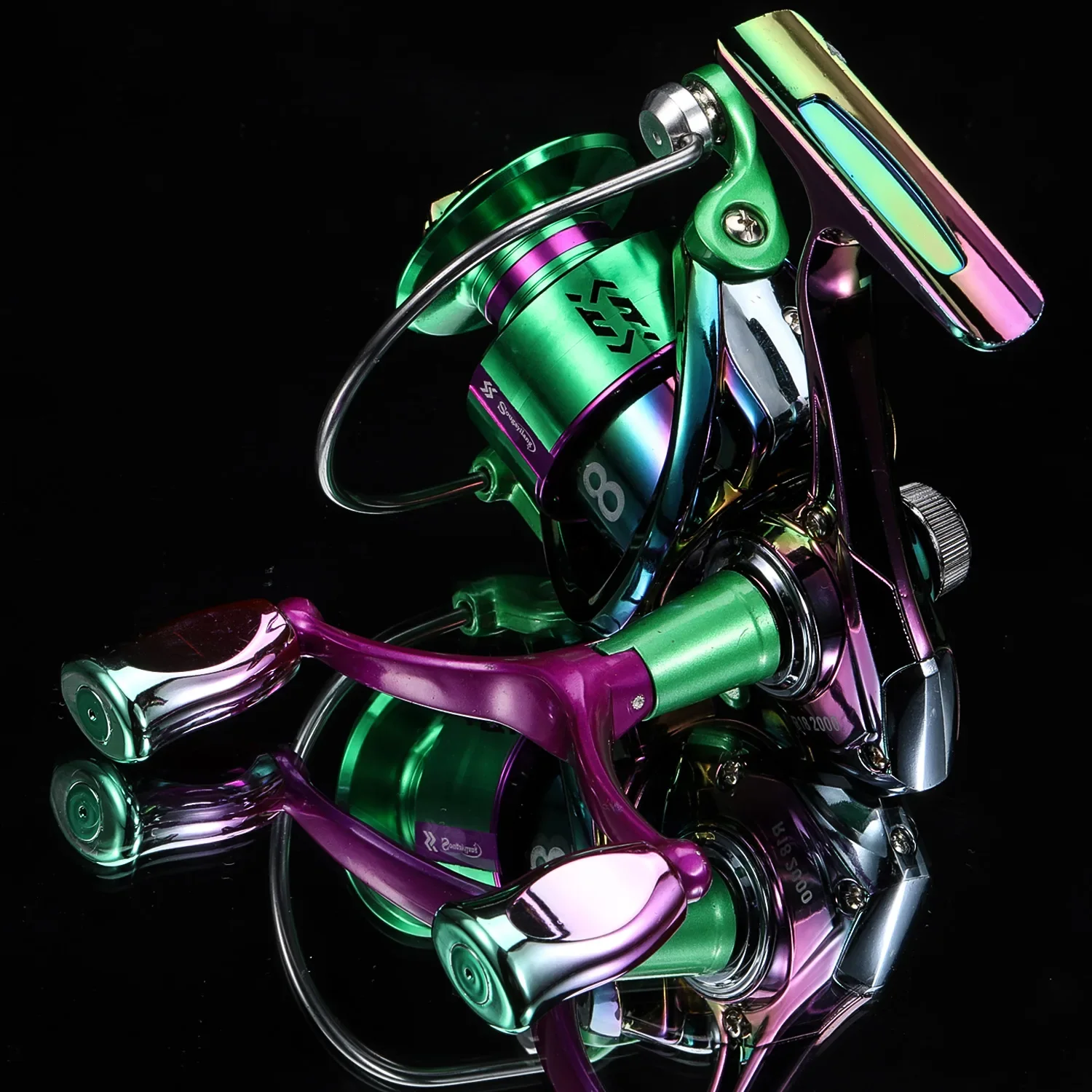 Carrete de Pesca Sougayilang 1000-5000 carrete giratorio de Metal 5,2: 1 relación de alta velocidad arrastre máximo 12kg carretes de Pesca Pesca - imagen 3