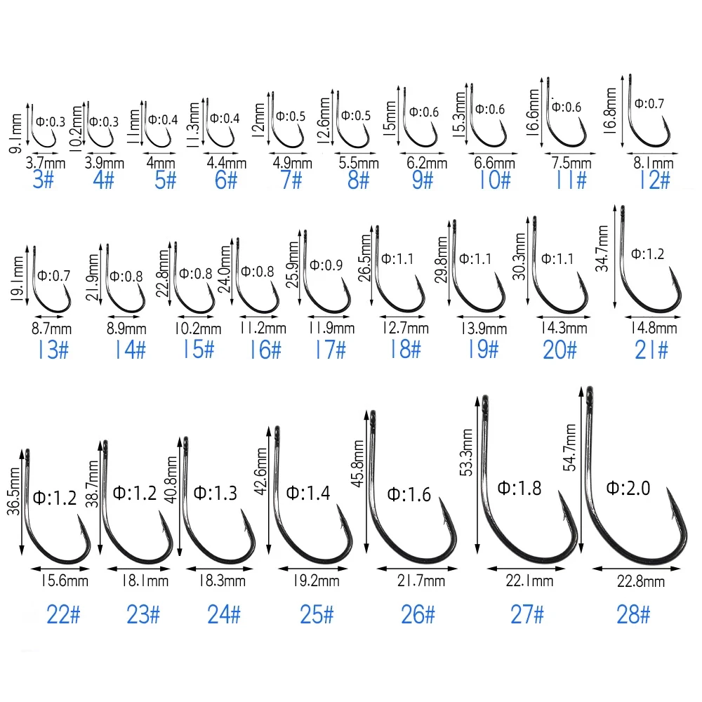 ICERIO-anzuelos de pesca de acero al carbono, accesorios de aparejos de mar, círculo único, plantilla de pesca con mosca, púas, carpa, 50 unidades - imagen 2