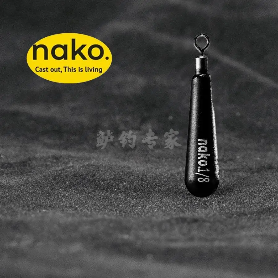 American NAKO Fishing, colgante de plomo negro, grupo de pesca gratuito, el proceso de oxidación no se desvanece - imagen 2