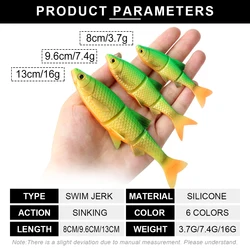 Spinpoler Señuelo Swimbait 3D Articulado para Lucio y Lubina