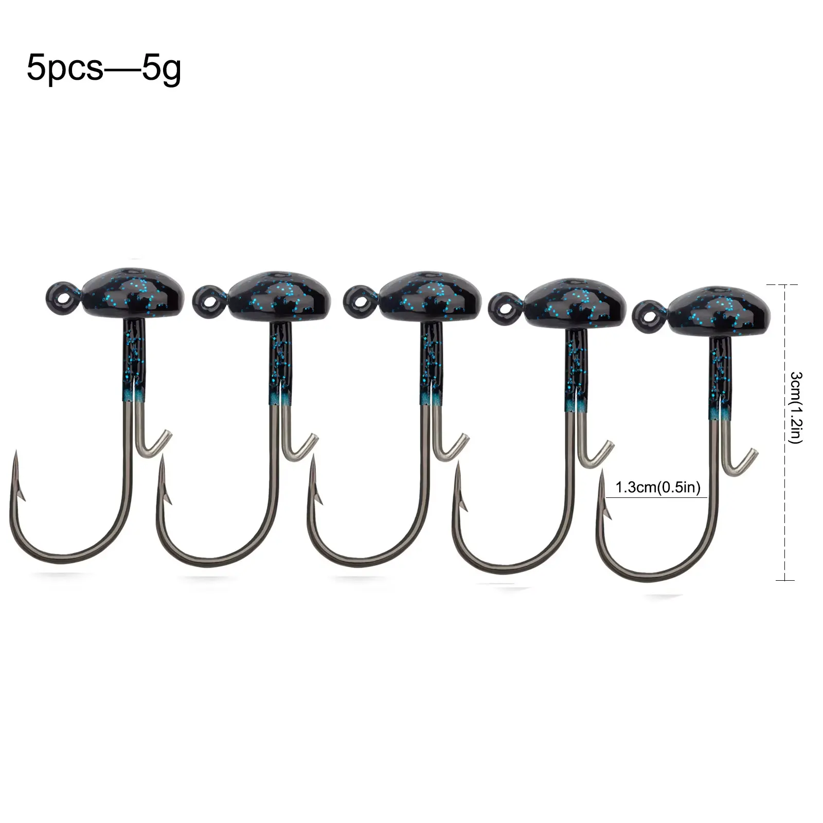 5pcs 5g black