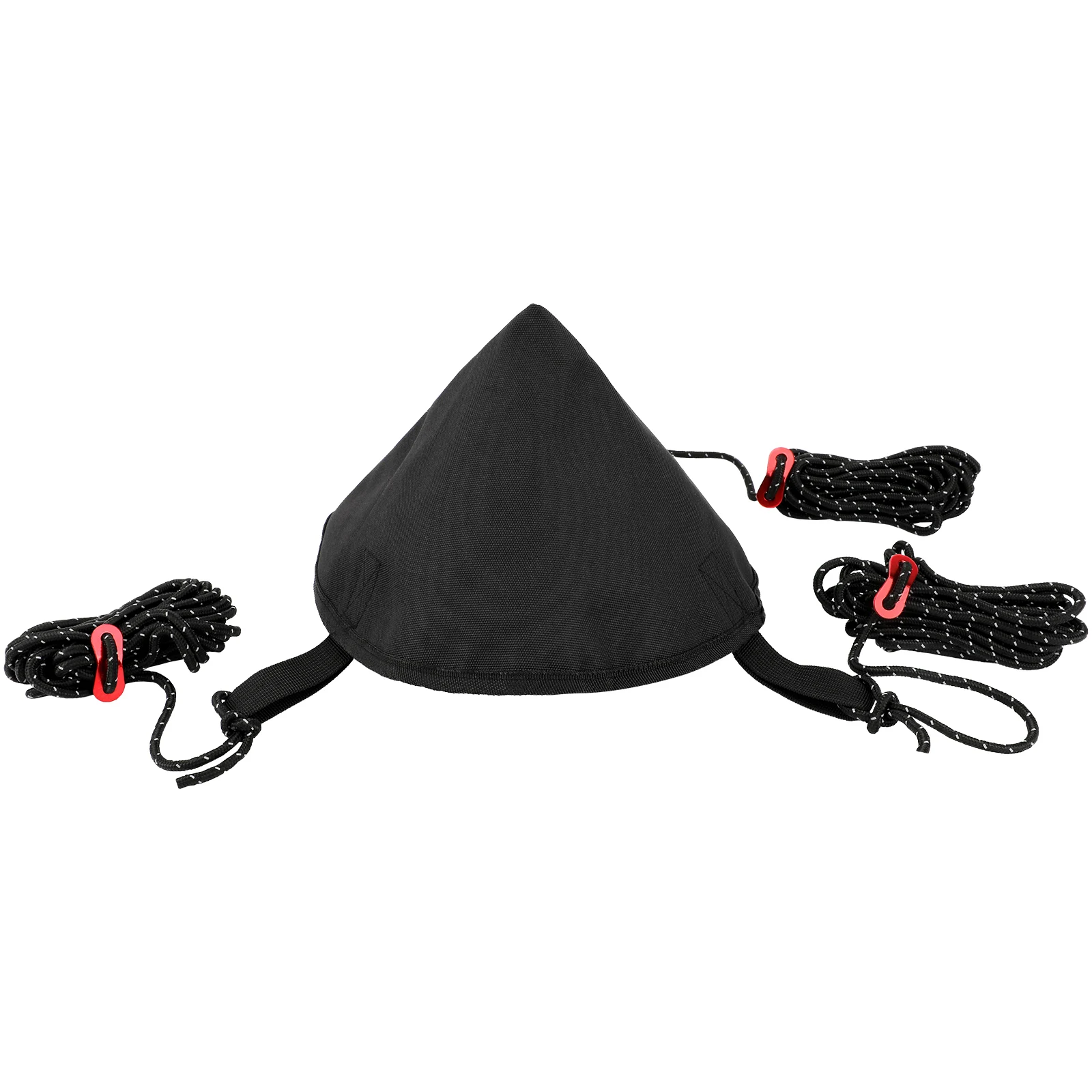 SANLIKE-Tapa de cúpula negra yurta, carpa impermeable, 4 cuerdas, hebilla de escalada autoblocante de acero inoxidable, accesorios para tienda de campaña al aire libre - imagen 2