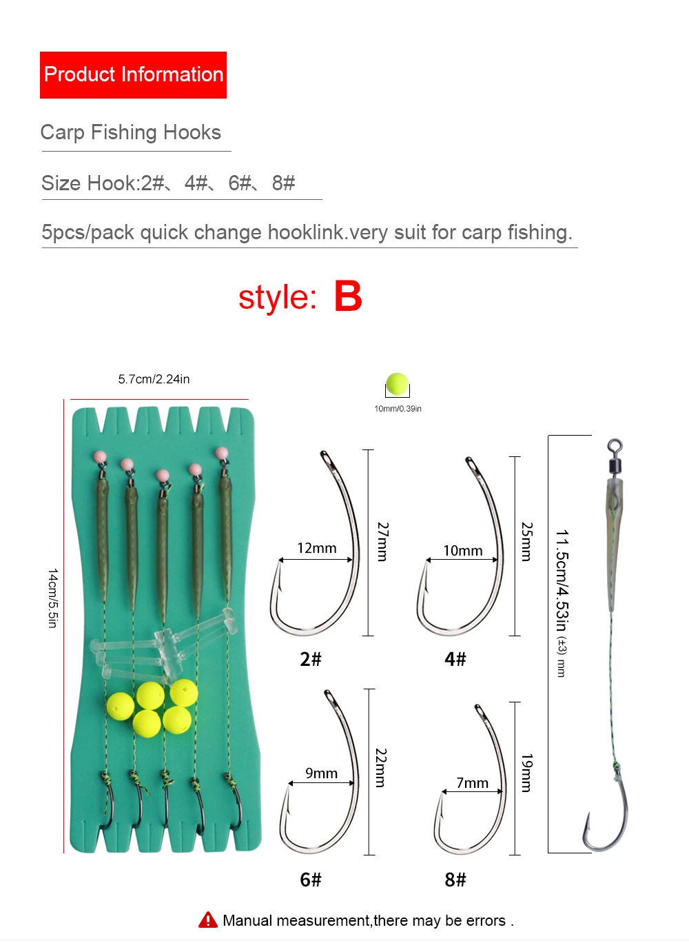 Mejore rápidamente su experiencia de pesca de carpas con nuestro versátil paquete de cambio de gancho