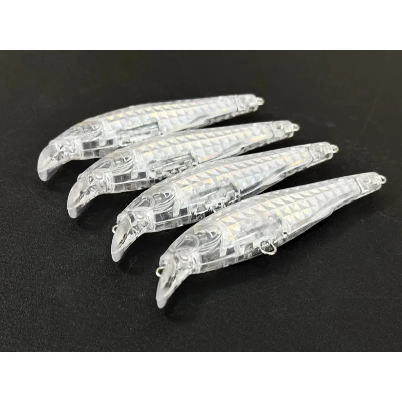 20 piezas sin pintar espacios en blanco señuelo de pececillo 80mm 8,9g cebo de pesca flotante cebo Artificial para lubina trucha Wobbler accesorios de pesca - imagen 5