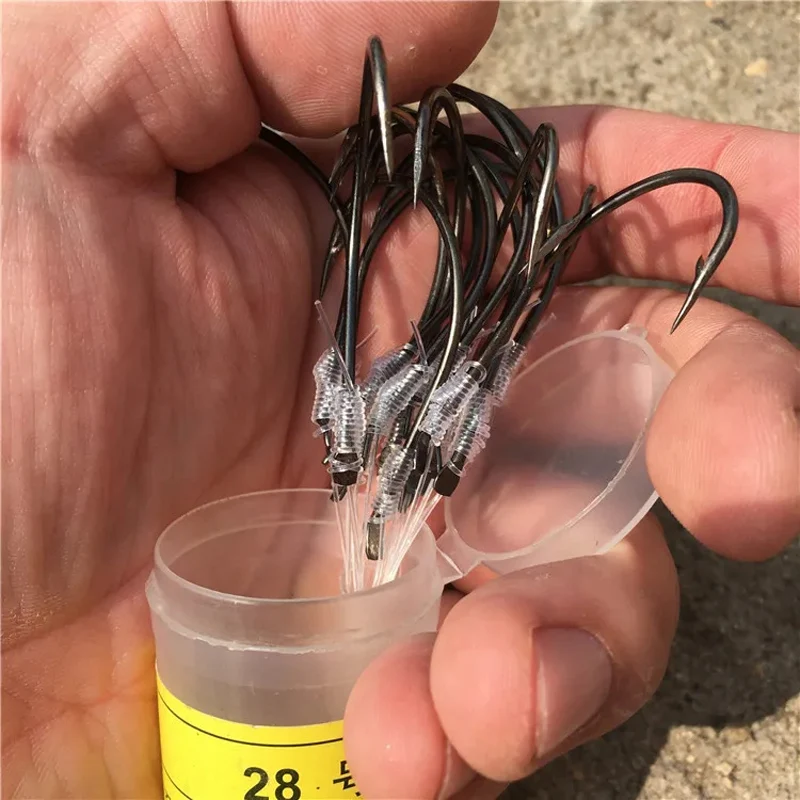 Gancho de caja Maruschi, alambre de amarre, gancho Maruschi 9 # -28 #   Anzuelo Maruschi, anzuelo de pesca de mar, anzuelo de pesca para barco con púa - imagen 5