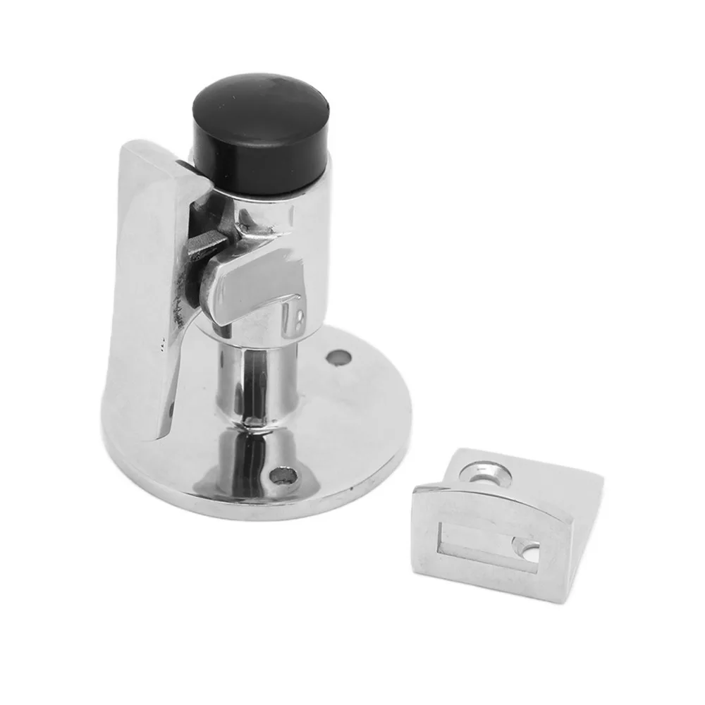 Accesorios de hardware Tope de puerta de acero inoxidable 316 Tope de puerta plateado Soporte de captura de puerta Uso marino - imagen 3