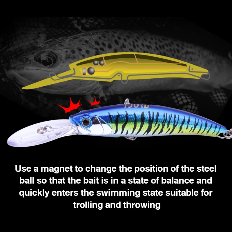 FJORD Minnow 120mm Topwater flotante para agua salada - imagen 3