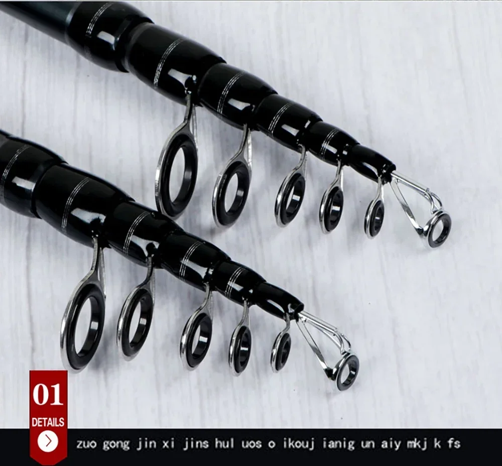 Explore la versatilidad de esta caña de pesca de alta calidad con su diseño compacto y características avanzadas