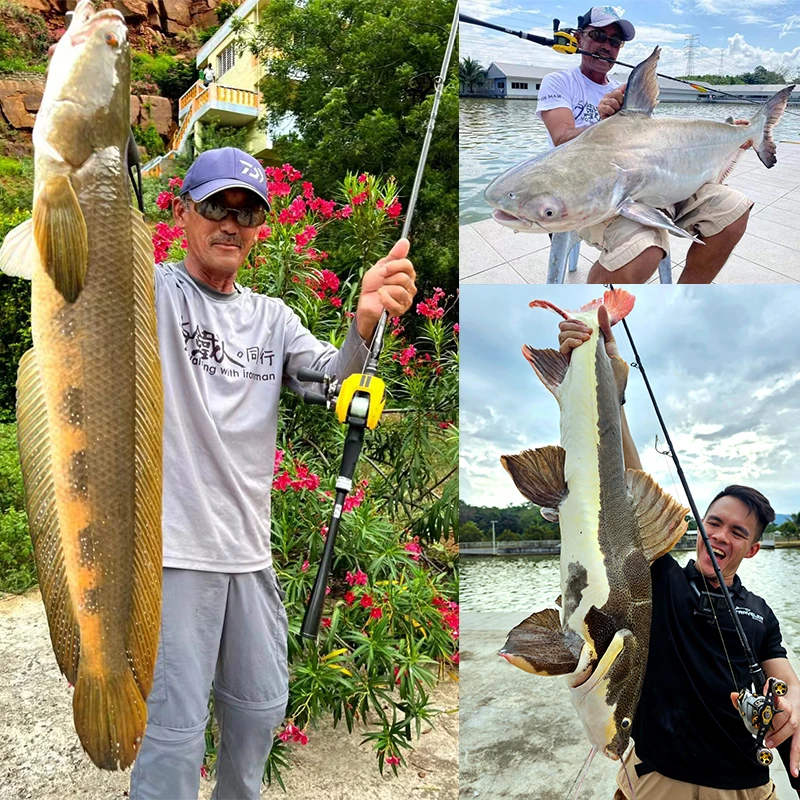 IRONMAN-caña de pescar de fundición, señuelo de 6 '6 "A 7' 2", Max 50g, portátil y de viaje, para Orilla y barco - imagen 3