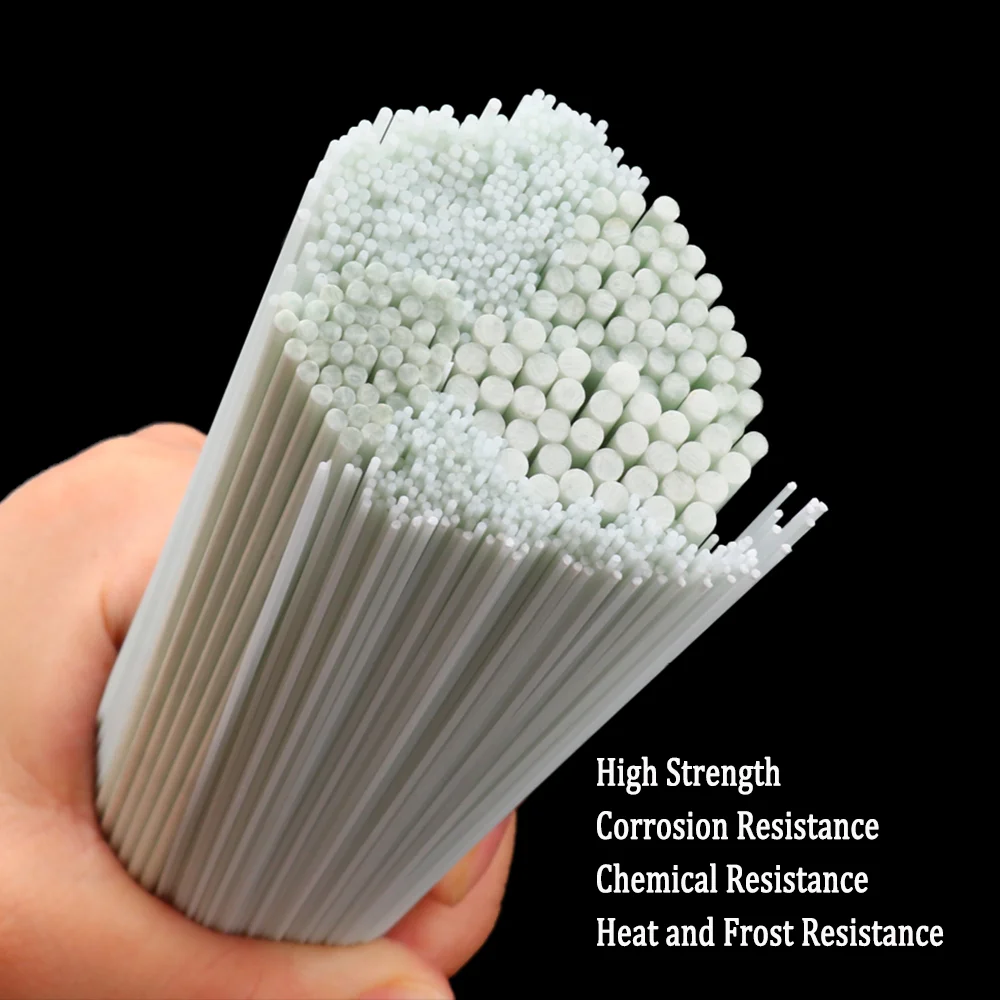 Wifreo-varillas de fibra de vidrio, barra de fibra de vidrio sólida para flotador de pesca, anzuelo de cola, señuelo de pesca, accesorios de cebo - imagen 4