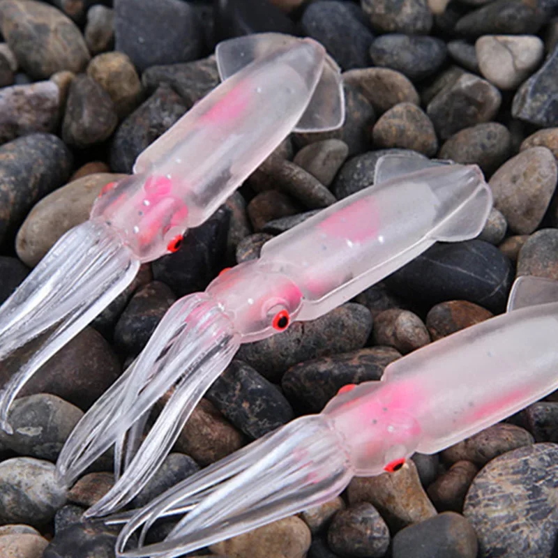 Señuelos de pesca de pulpo suave, 1 unidad, 12cm, 11g, para plantillas, faldas de pulpo de Color luminoso, cebo de Jigging Artificial, falda de calamar, señuelo de pulpo
