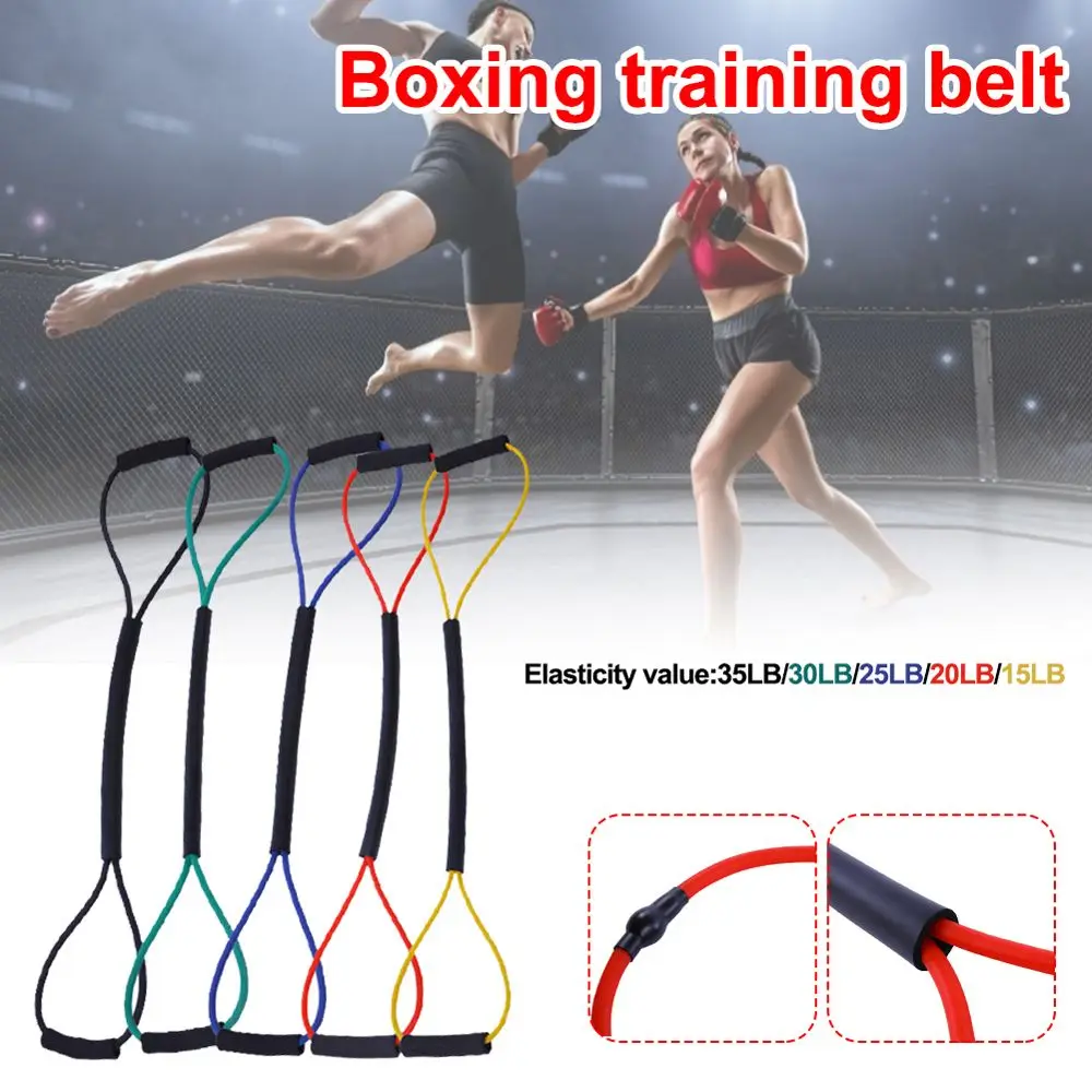 Cuerda de tracción para fuerza del brazo, equipo de fuerza para Yoga y Fitness, entrenamiento de velocidad, cuerda de tracción, banda elástica de resistencia para boxeo - imagen 3