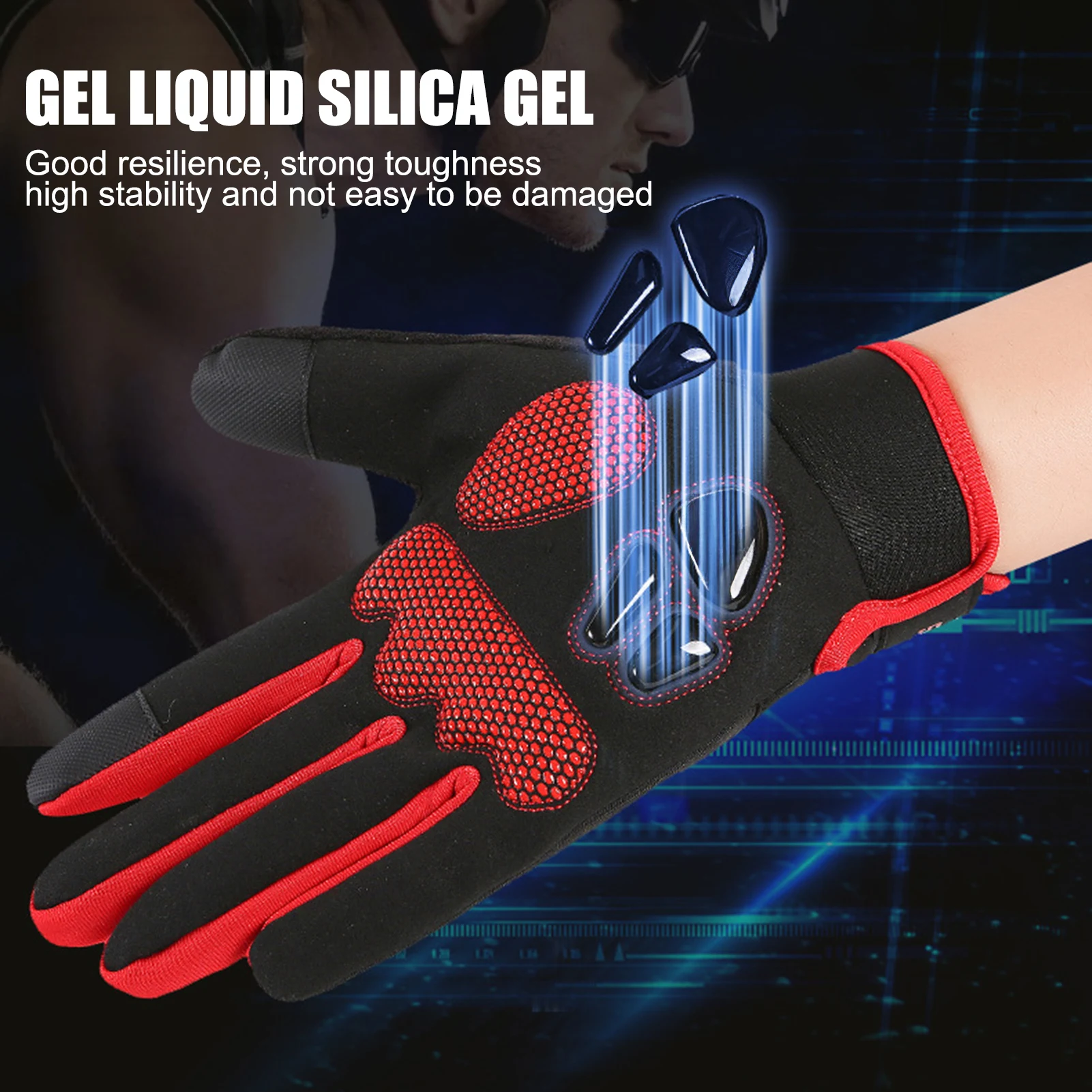 Guantes de pesca de invierno para hombres y mujeres, guantes deportivos impermeables para pesca, ciclismo, Camping, manoplas gruesas de felpa con pantalla táctil - imagen 2