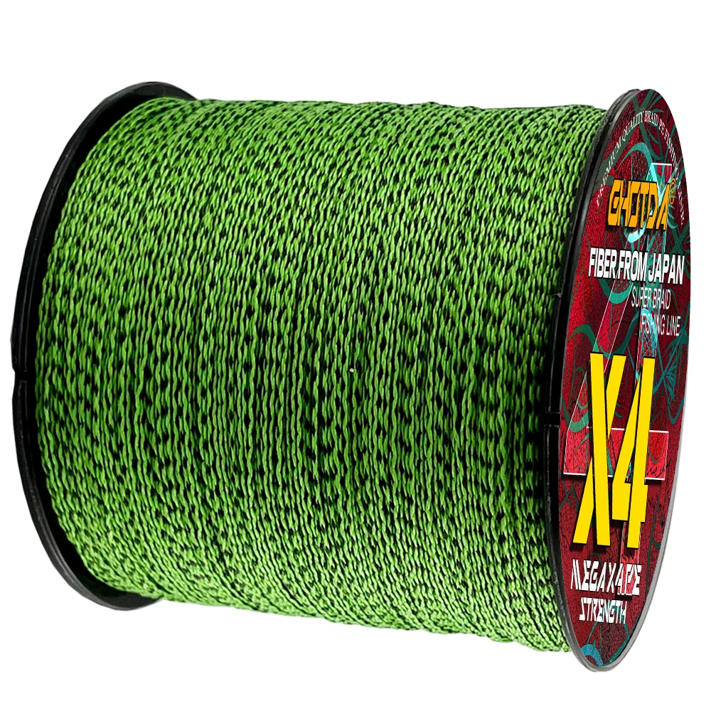 GHOTDA 300M 4 hebras 10-80LB PE alambre de pesca trenzado multifilamento Invisible súper fuerte línea de pesca moteada Japón Multicolor - imagen 2