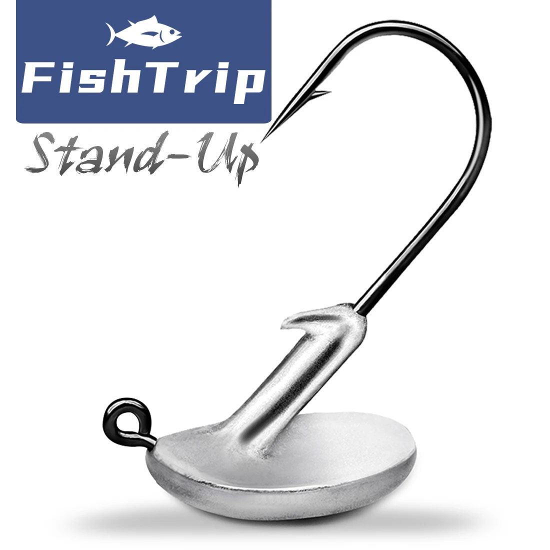 FishTrip-Cabeza de plantilla de pie, señuelo suave, anzuelos de cabeza para Walleyes, Saugers, perca, lubina y Lucio