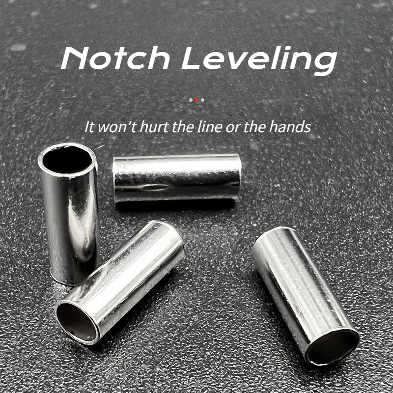 Juego de tubos de cobre de 600 piezas, línea de pesca fija, redonda, abrazadera de alambre, accesorios de engranaje, bloqueo de acero, tubería recta, suministros de pesca - imagen 2