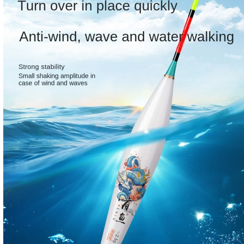 Señuelo de pesca rocosa con indicador, flotador deslizante, tubo de deriva, flotadores de cola triangulares llamativos, Bobbers llamativos y sensibles - imagen 2