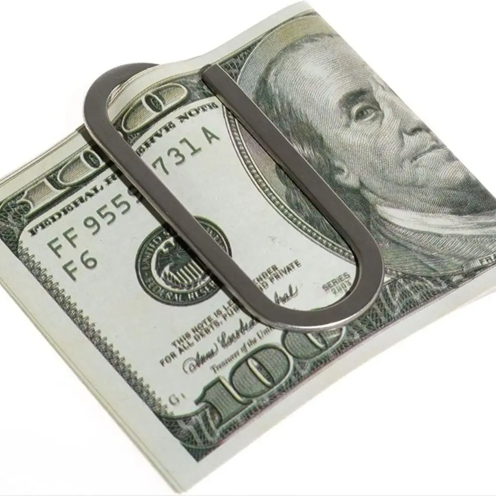 2025 nuevas pinzas para dinero creativas, carpeta de billetes minimalista ultrafina, billetera de bolsillo frontal de acero inoxidable, uso en festivales