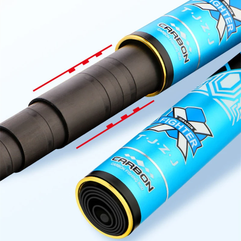 Caña de pescar superdura 28/19 Tune, ultraligera, versión grande, caña de mano, fuerte fuerza de cintura, carpa cruciana - imagen 3