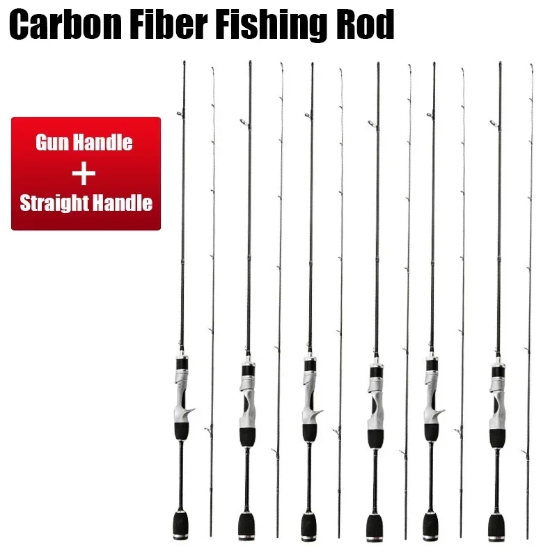 Canna de pescar de fundición giratoria UL, sistema Finesse de cebo pequeño, fibra de carbono ultraligera, 2 piezas, 1,68-1,8 m, 1-8g, para caña de pescar de trucha - imagen 4