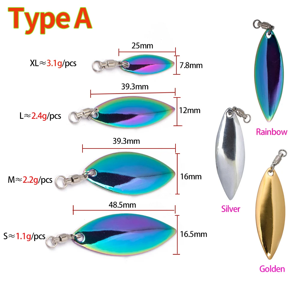 ICERIO Spinner Fishing Lures Wobble Rotating Flash Metal for Crankbaits Bait Artificial Hard Baits Spoon Lure Fly Fishing Pesca - imagen 2
