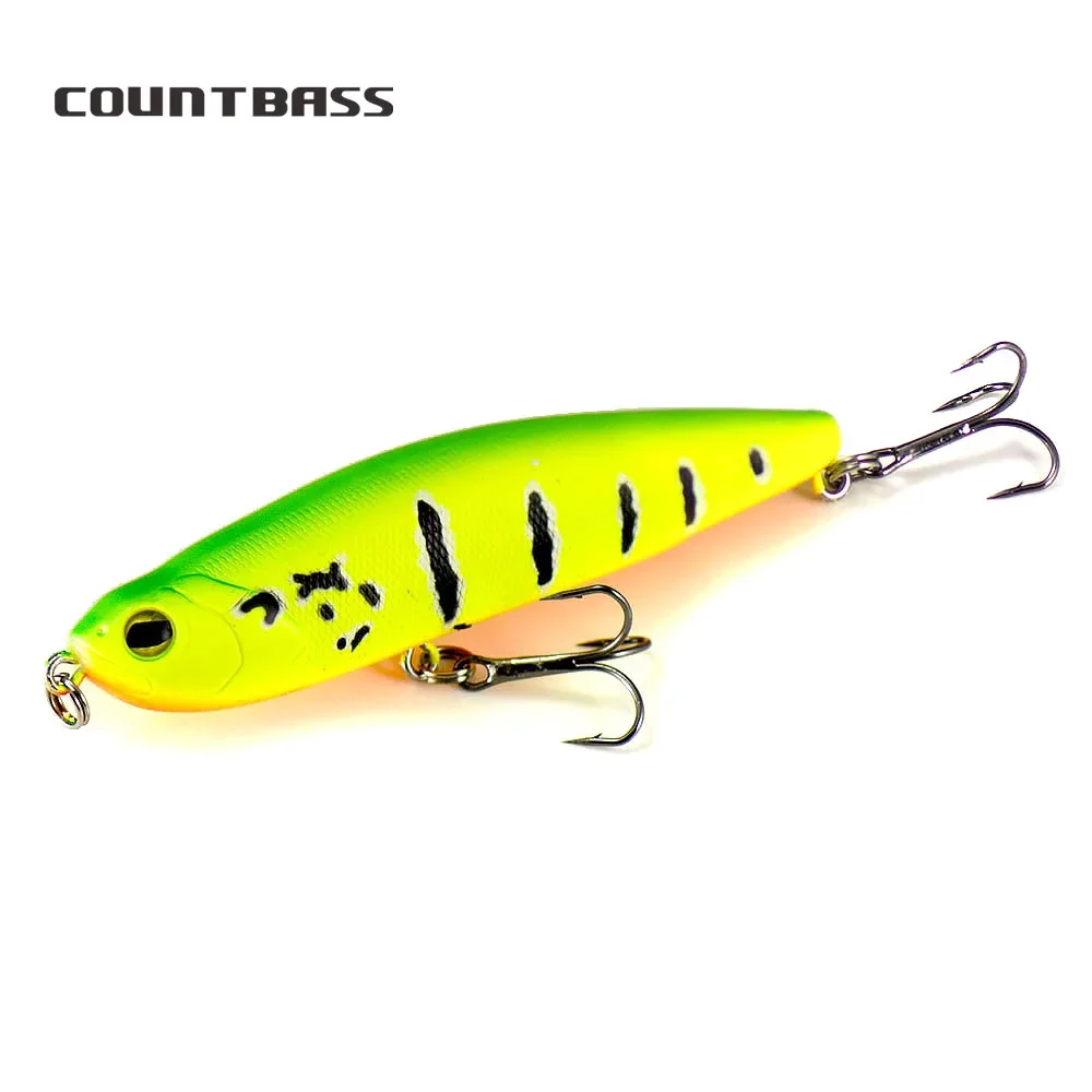 Countbass Popper Señuelos De Pesca Topwater Leurre De superficie flotante lápiz Wobblers equipo De pesca 100mm 19g - imagen 4