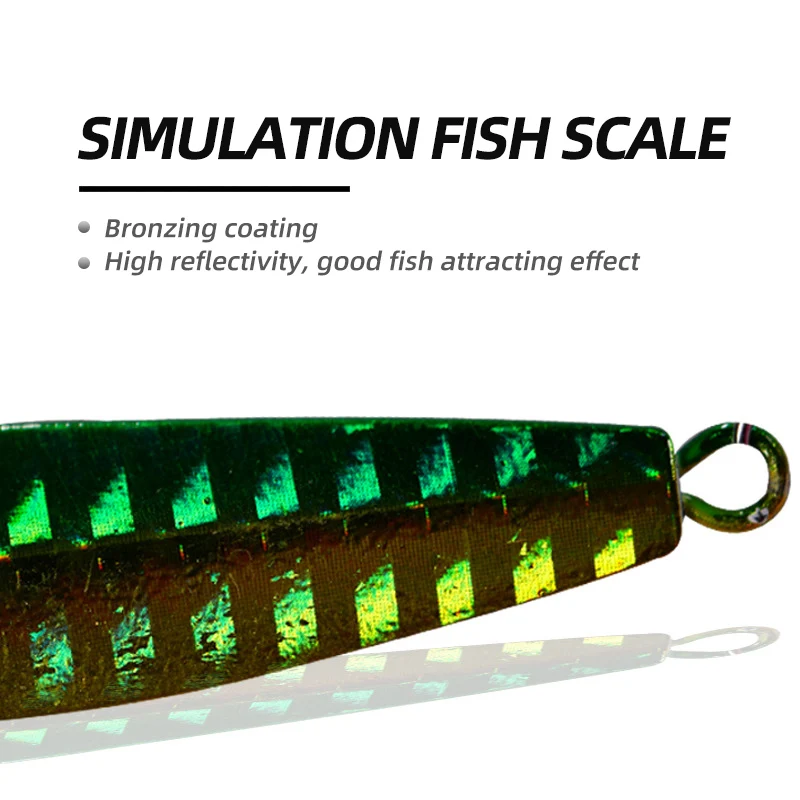 ARDEA-SEÑUELOS DE Plantilla de Metal, anzuelo giratorio de cuchara de hundimiento lento de 15g, anzuelo de fundición larga, Jigging, Wobbler, aparejos de pesca artificiales - imagen 3